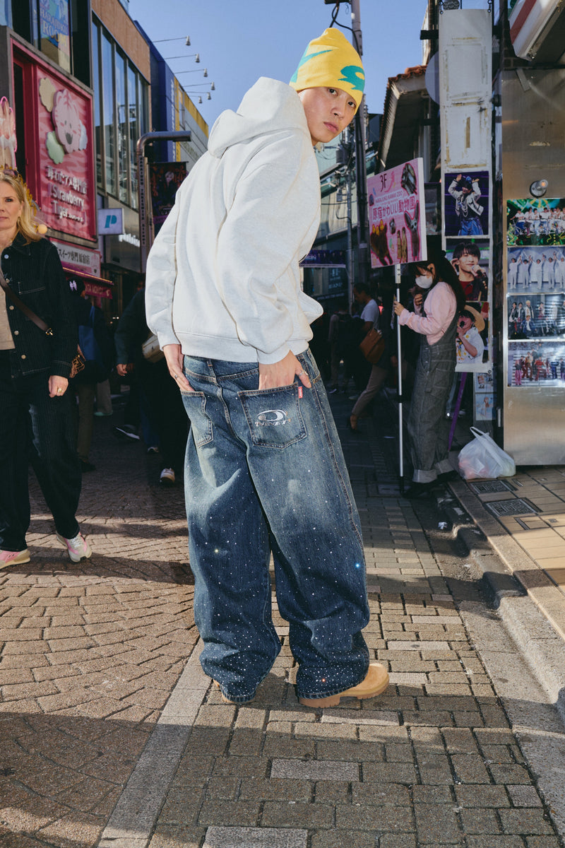 Rhinestone Gila Gila Denim Pants