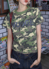 WB camo print ss tee
