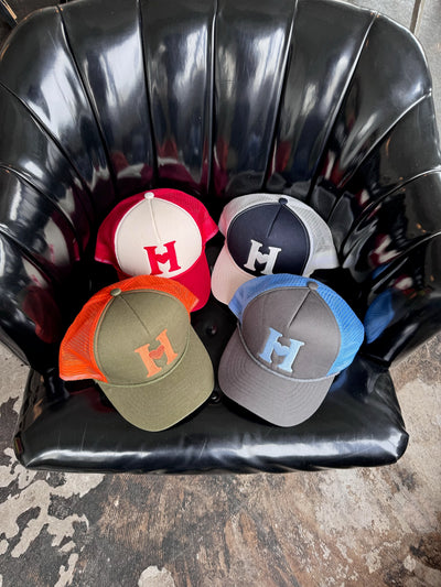 H logo mesh twill cap