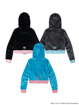 【090girl×高级拉芙】Velour Zip Hoodie 
