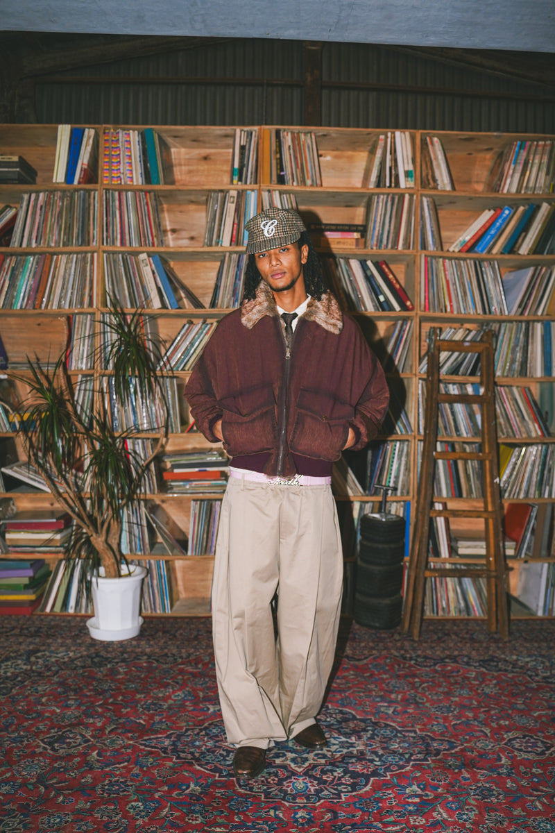 reversible fur flight jacket