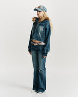 Tiara Logo Vintage Flare Denim Pants【9090 girl】