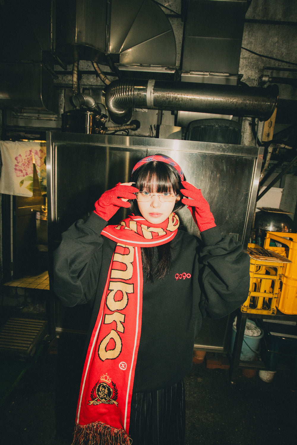 9090 × UMBRO TWO LOGO CREWNECK SWEAT – YZ