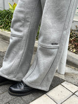 Piping Wide Sweat Pants