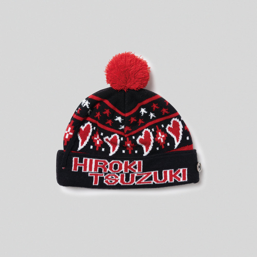 HEART JACQUARD BEANIE – YZ