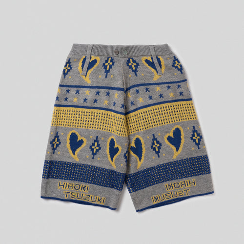 HEART JACQUARD KNIT PANTS 