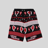 HEART JACQUARD KNIT PANTS 