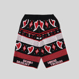 HEART JACQUARD KNIT PANTS 