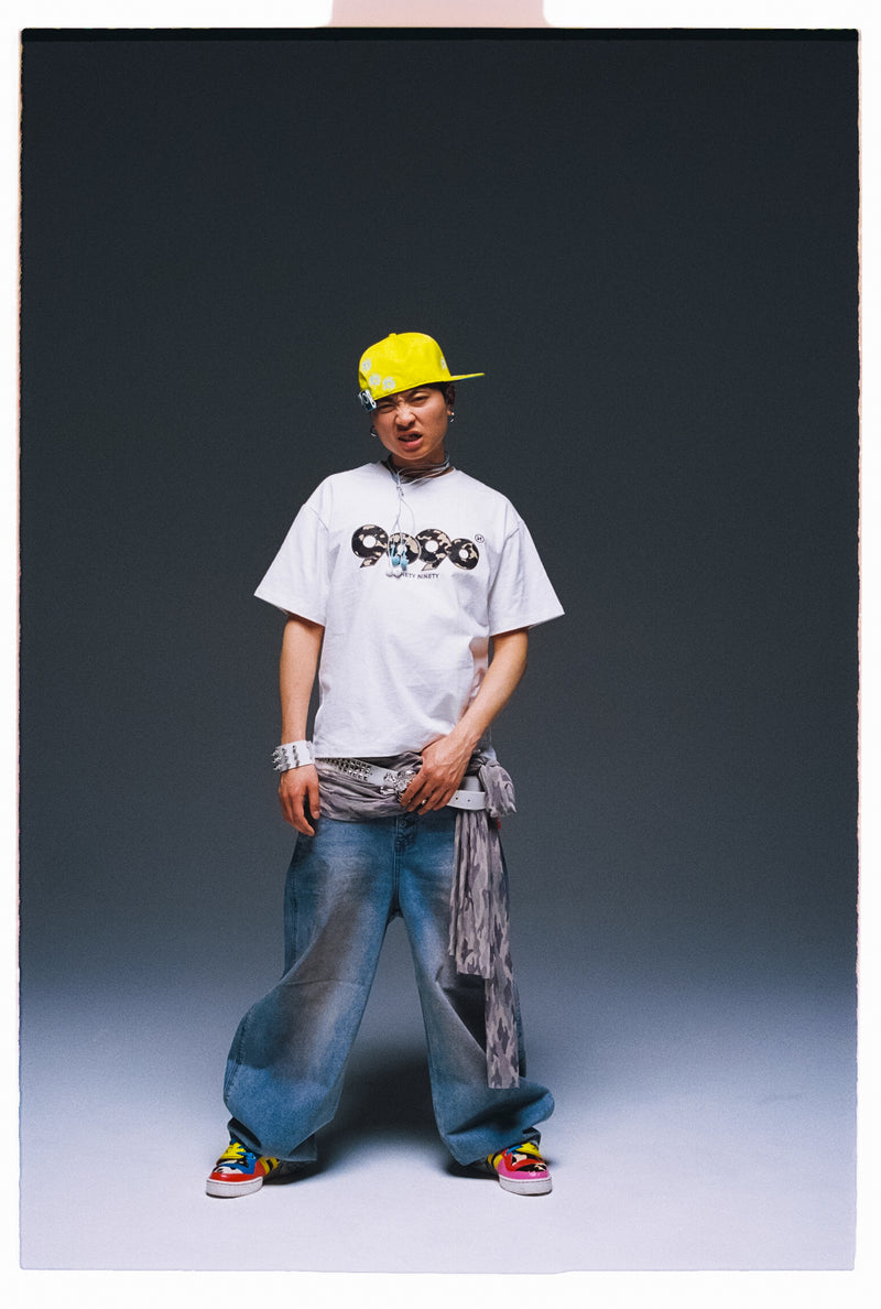 King Logo Slub Denim Buggy Pants – YZ