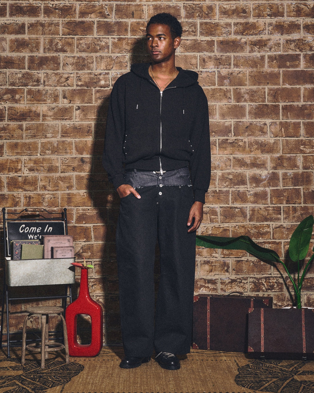 わっふるページ Boxing Glove Waffle Double Zip Hoodie – YZ