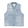 三葉草徽標牛仔布背心