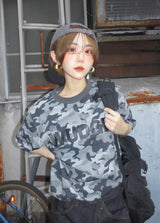 WB camo print ss tee