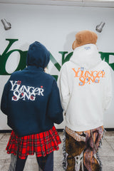 youngersong × たまごっち universal logo hoodie