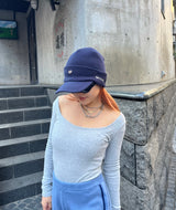 H logo knit cap