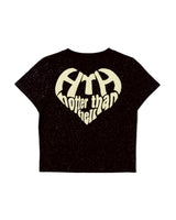 GLITTER HEART LOGO TEE