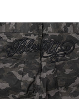 BU CAMOUFLAGE PATTERN BAGGY SHORTS
