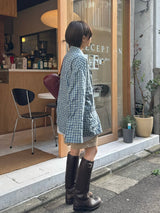 Check tailored ss jacket