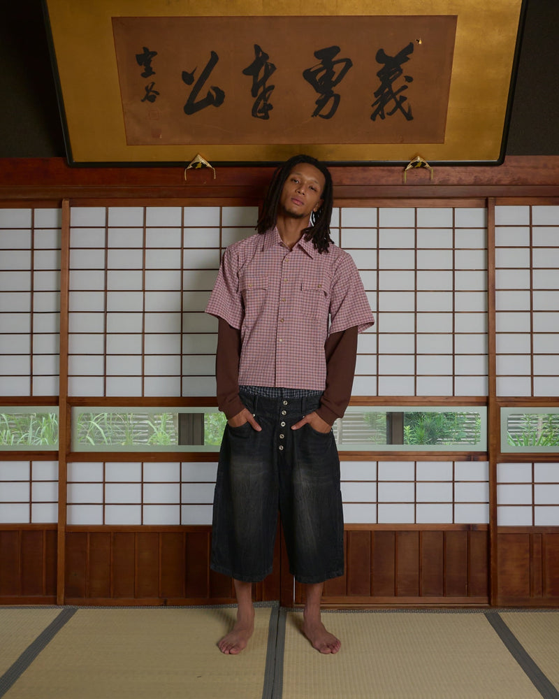 waffle docking check Western shirt