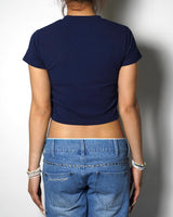 HEART LOGO APPLIQUÉ CROPPED TEE 