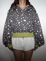 H HEART REVERSIBLE ZIP HOODIE 