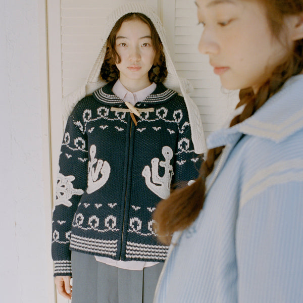 Lavoile nordic zip-up knit cardigan – YZ