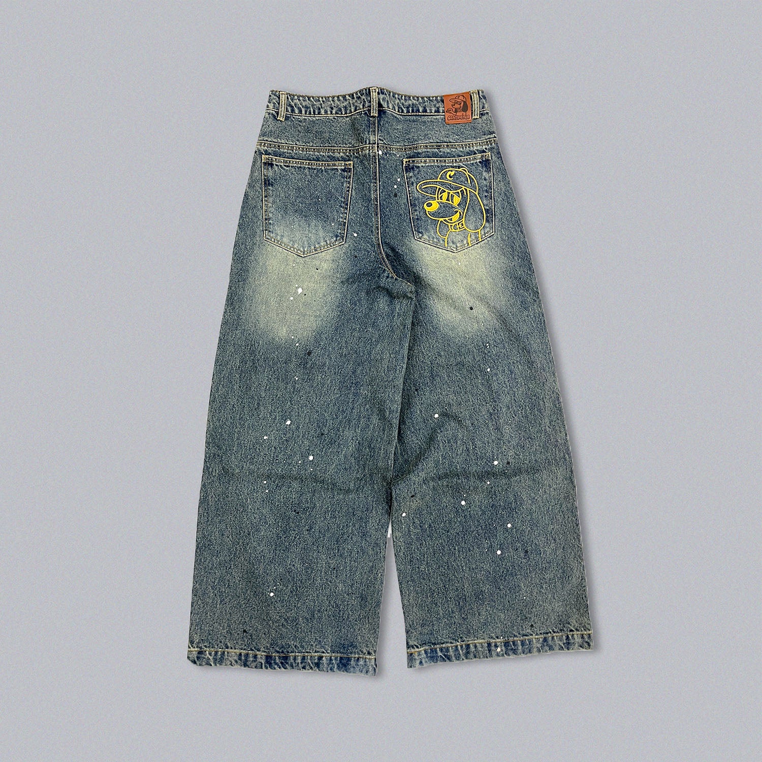 Ruler paint baggy denim – YZ