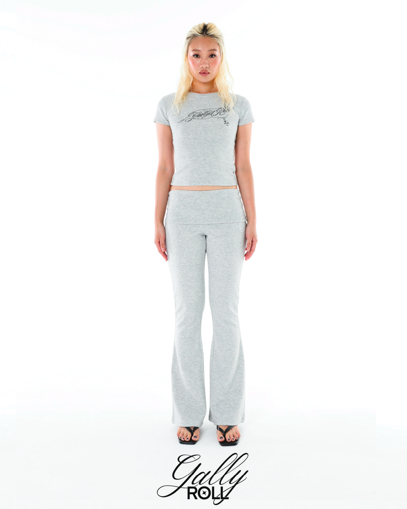 stone foldover pants