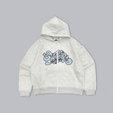 Kira logo zip hoodie