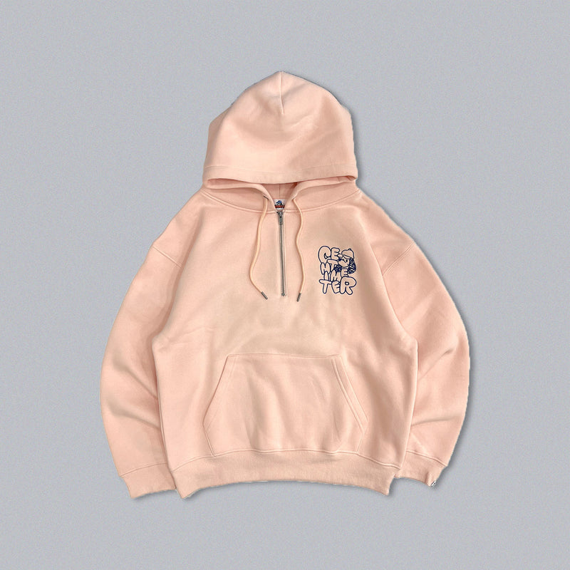 Doodle logo halfzip hoodie