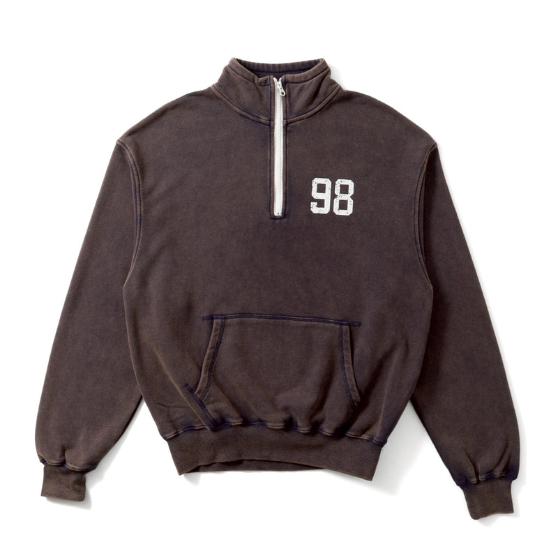 98vintage logo half zip