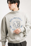 circle logo sweatshirt turtleneck