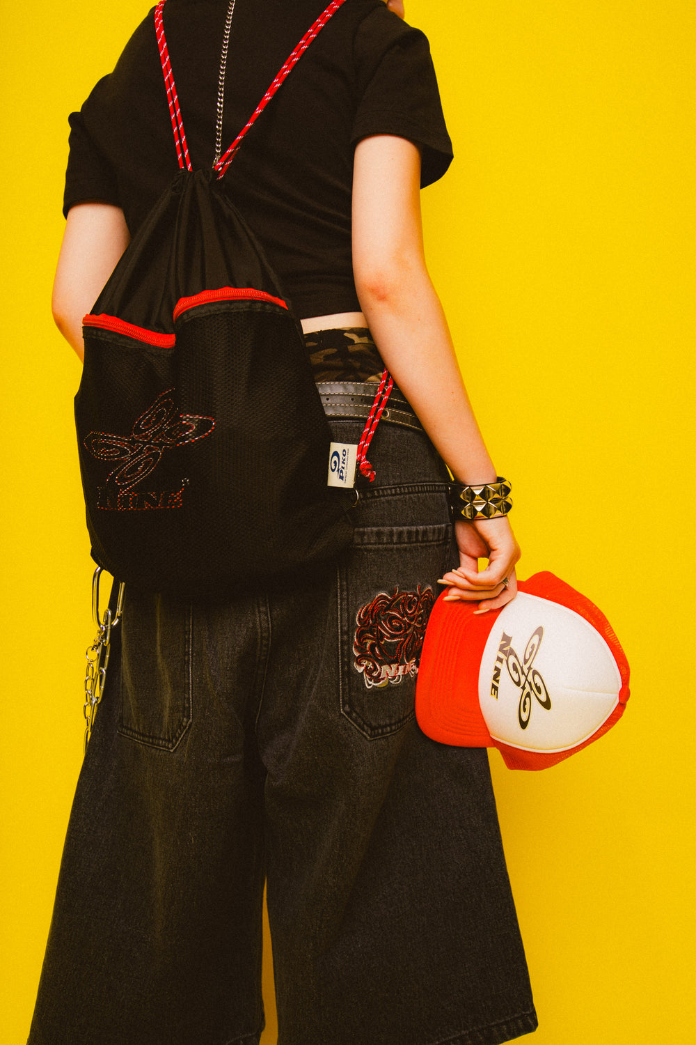 9090 × PIKO Windmill Logo Mesh Cap – YZ