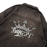 King Logo Vintage Denim S/S Shirt