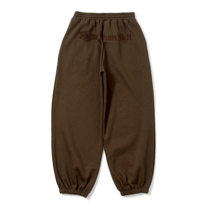 glitter back logo sweat pants
