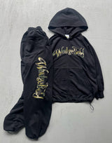 Patchwork Logo zip hoodie 