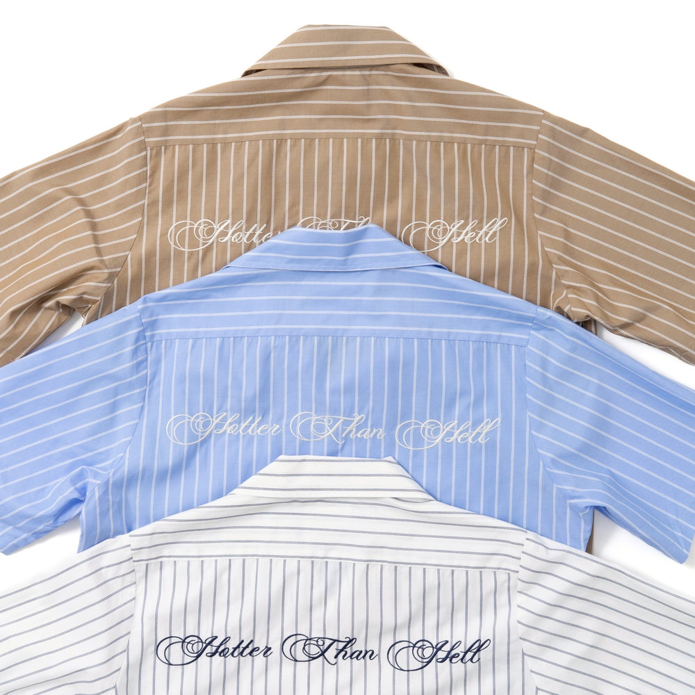 Striped open collar shirt – YZ