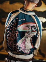 【9090×ラヴ上等】Ukiyo-e Embroidered Souvenir Jacket
