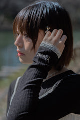 Lame肋骨长T恤【yung】 