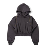 2way Shoulder Zip Hoodie