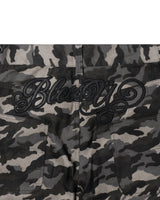 BU CAMOUFLAGE PATTERN BAGGY SHORTS