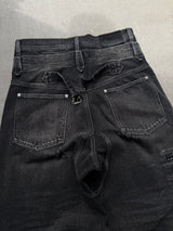 2-Layered Distressed Low-Rise Denim 