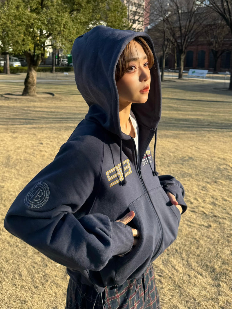 Two point draw code zip hoodie – YZ