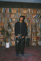 Ballsy Painter Faux Leather Baggy Pants