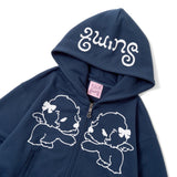 twin puppies Zip Hoodie