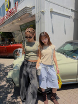 WAIST BELT LAYERED TOPS