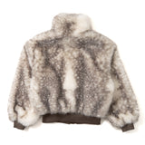 bambi fur zip jacket