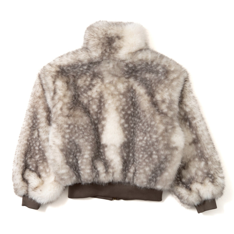bambi fur zip jacket