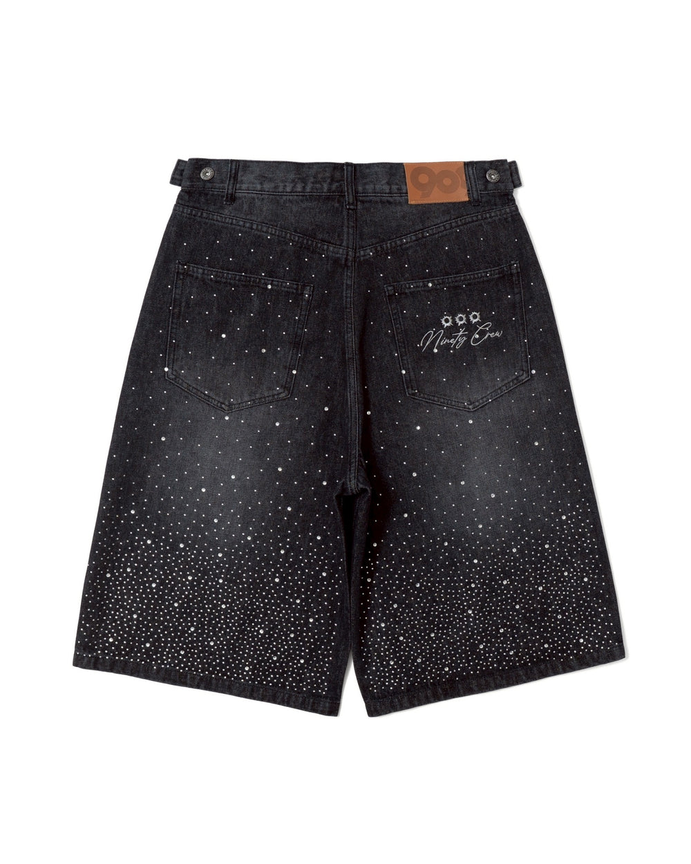 Bullet Logo Rhinestone Buggy Jorts – YZ
