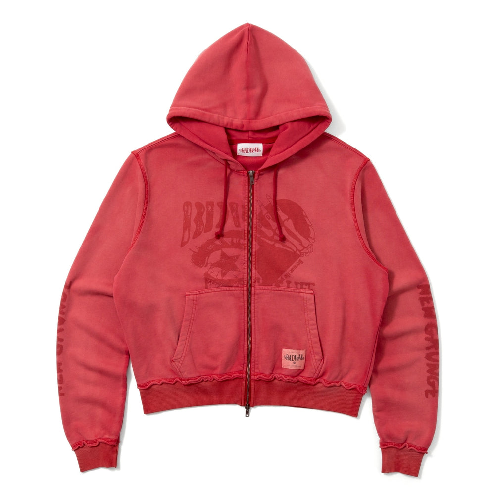 ジャンク　grunge usa Grunge graphic zip hoodie – YZ