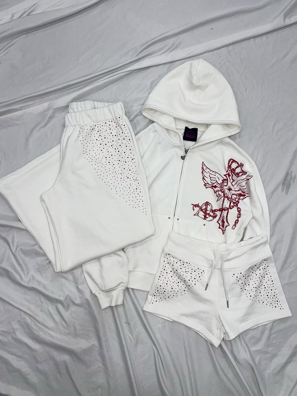 Cross Logo zip hoodie – YZ